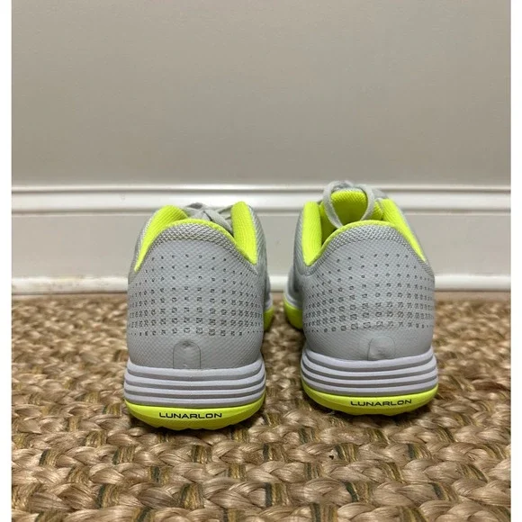 Nike Lunar Vapor Storm‎ Golf Shoes Men 11.5 Grey Neon Yellow Cleats Spikeless